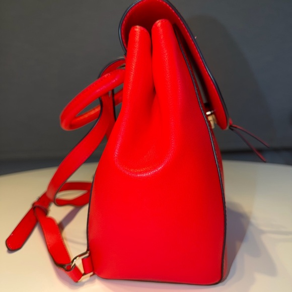 Red Leather Backpack - Picture 4 of 14